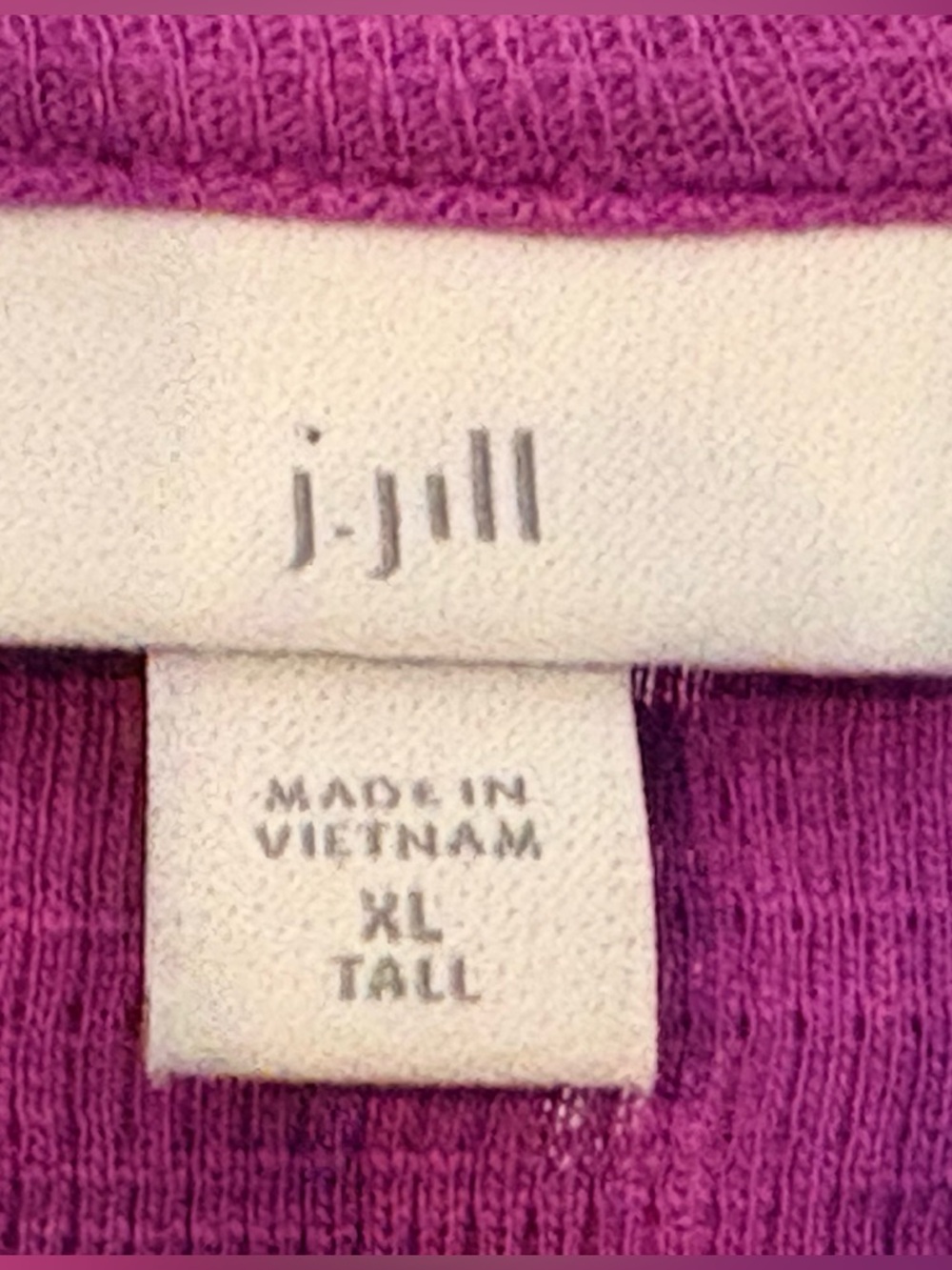 J. .Jill Women's Top, Purple V-Neck Henley, xl - Picture 2 of 7
